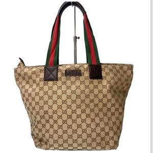 Authenticated Gucci Sylvie Web Hobo Shoulder Bag Tote Handbag Laptop Bag